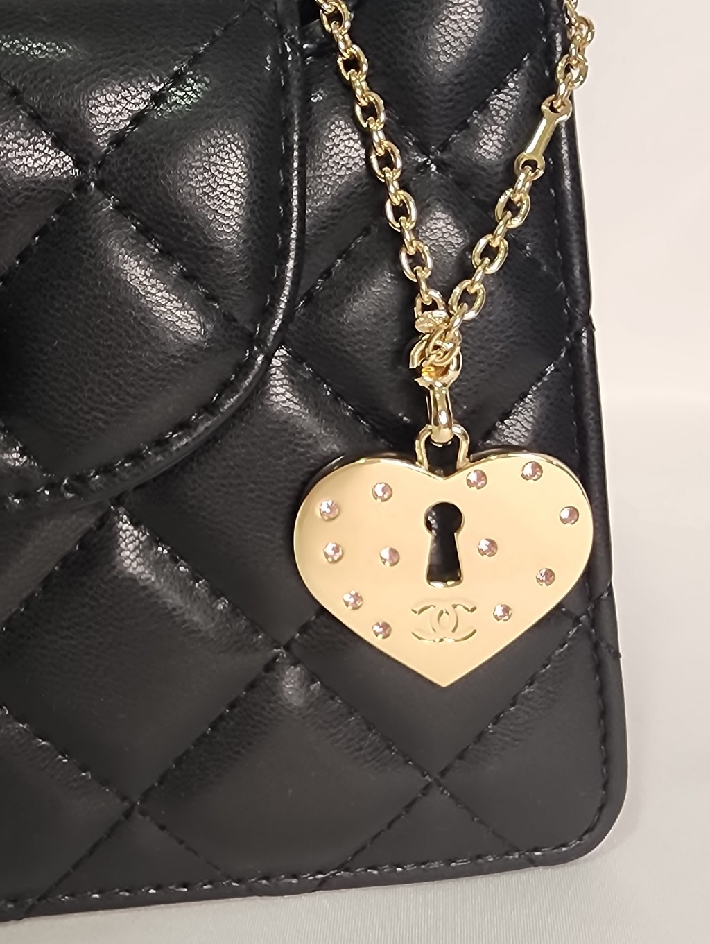 Chanel Heart Lock Charm Keychain Spring/Summer Collection 02p